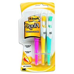 Post-it Flag+ Highlighter, Yellow, Pink, and Blue, 50-Color 
