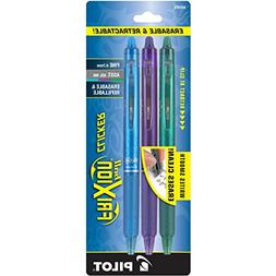Pilot FriXion Clicker Retractable Erasable Gel Pens, Fine Po