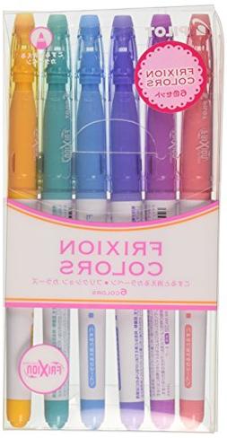 Pilot FriXion Colors Erasable Marker, 6 Color Set