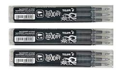 Pilot Frixion erasable pens refill, 9 refill bundle Black ge