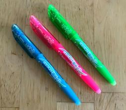 Pen Light Fluorescent Erasable Ink 3 Colors Set