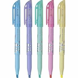 S Set Of 5 Yellow Pink Green Purp