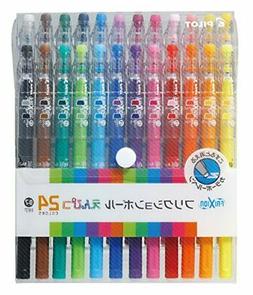 Pilot FriXion Pencil, 0.7mm Ballpoint Pen, 24 Colors Set, 