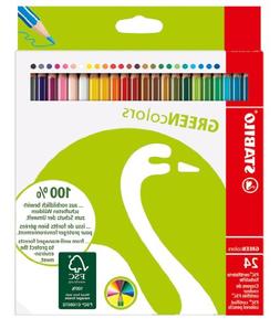 Stabilo Green Colored Pencil Set of 24, No Tax, Free Ship