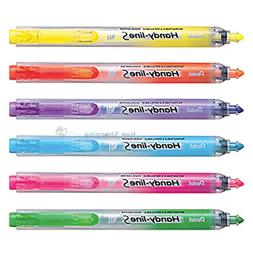 Pen Retractable & Refillable 6 Colors