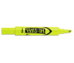 Avery HI-LITER Desk-Style Highlighters, Fluorescent Yellow, 