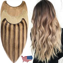 Hidden Secret Thick Wire In One Pcs Remy Real Human Hair Ext