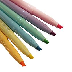 S, Colorful Friction Erasable Highlighter Pens, Assorted Col