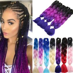 Highlight Plain 24'' Jumbo Braiding Hair Real Long Kanekalon