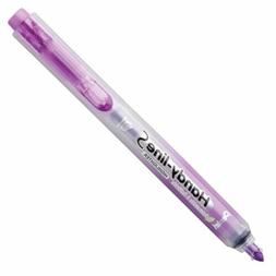 Pentel Highlighter, Retract, Refillable, Chisel Tip, Violet 