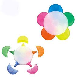 Flower Shape Lovely Candy Fluorescent Colors Watercolor Pen 