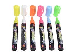 Fluorescent Wet Liquid Chalk Neon Marker Pen Pack Dry Erase