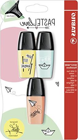 - Stabilo Boss Mini Pastellove Blister Of 3 Assorted Colours