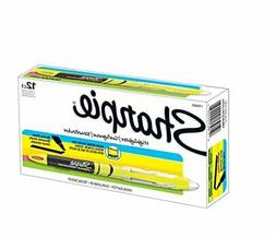 Sharpie Highlighters, Chisel Tip, Fluorescent Yellow, 12-Cou