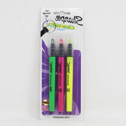 S Clear View See Through Tip Highlighting Stick 3 Colors
