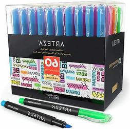 ARTEZA Highlighters, Narrow Chisel Tip, 6 Assorted Colors, S