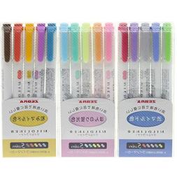 S|zebra Mildliner Highlighter Pen Set Double Head Textmarker