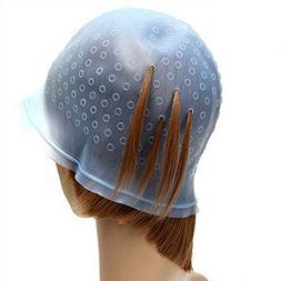 Highlighting Silicone Cap Reusable Hair Dye Hat with Metal N