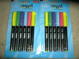 Staples Hype! Pen-Style Highlighters, Assorted, 6/Pack 