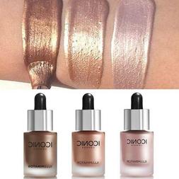 Liquid Glow Makeup Highlighter Cream Concealer Shimmer Face 