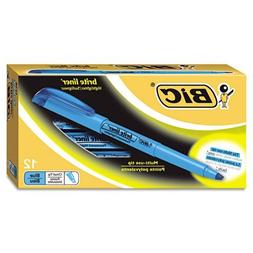 BIC - Brite Liner Highlighter, Chisel Tip, Fluorescent Blue 