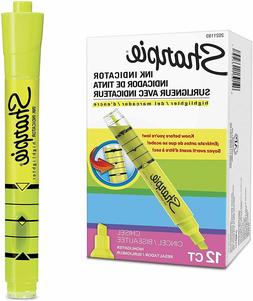 Sharpie Ink Indicator Tank Highlighters, Chisel Tip, Fluores