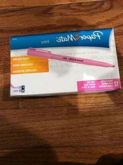 Paper Mate Intro Highlighter, Pink Ink 12 Count