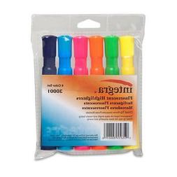 Integra ITA30001 Desk Highlighter- Chisel Tip- 6-ST- Assorte