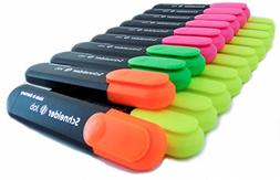 Schneider JOB Highlighter, 20-Pack, Yellow, Orange, Green an