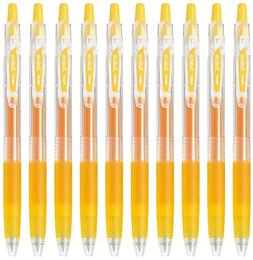 Pilot Juice 0.7mm Gel Ink Ballpoint Pen, Yellow Ink, Value S