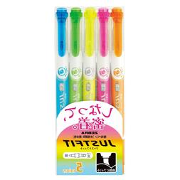 Pen Twin Type Wkt17-5c 5 Color Set Markers
