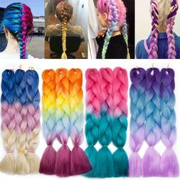 Kanekalon Jumbo Braiding Hair Extensions Full Head DIY Braid