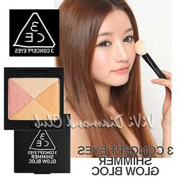 Korean STYLENANDA 3CE 3 CONCEPT EYES Shimmer Glow Bloc 12g *