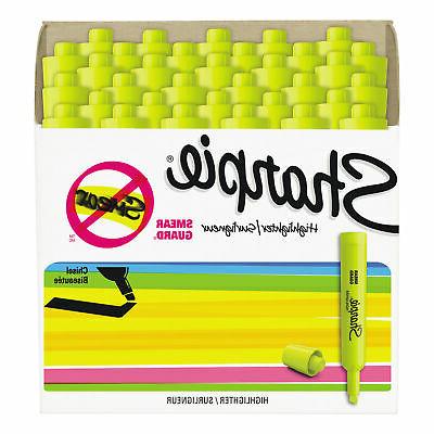 Accent Tank Style Highlighter, Chisel Tip, Fluorescent Yello