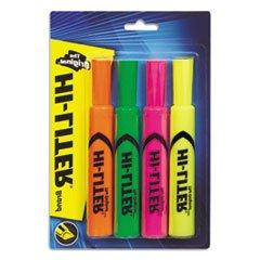  AVE24063 Desk Style Highlighter, Chisel Tip, Fluorescent Ye