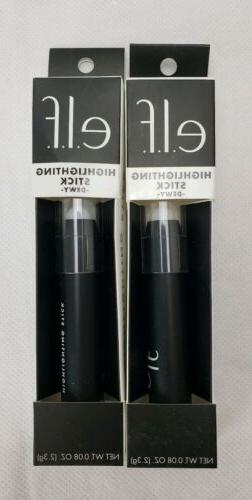 e.l.f. Highlighting Stick Dewy Lot Of 2 Creamy  .08 Oz (C