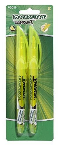 Ticonderoga Emphasis Fluorescent Highlighters, Pocket Style 