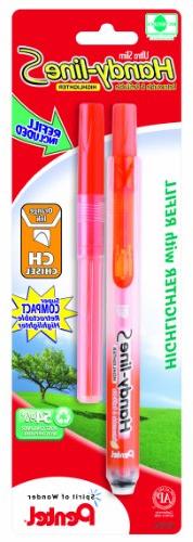 Pentel Handy-line S Retractable Highlighter, Chisel Tip, Ora