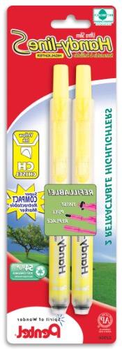 Pentel Handy-line S Retractable Highlighter, Chisel Tip, Yel