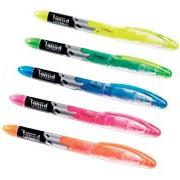 Staples Hype! Liquid Highlighters, Assorted, 5/Pack