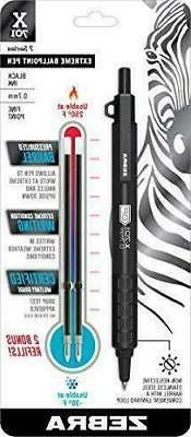 NEW Zebra X-701 Extreme Ballpoint Tactical Pen, Fine/0.7mm B