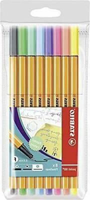 Stabilo Point 88 Pastel 8-Color Set