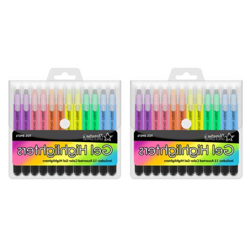 Thornton's Twist-Retractable Bible Gel Highlighters, Assorte