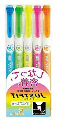 Zebra Fluorescent Pen Just Fit 5 Colors WKT17-5C