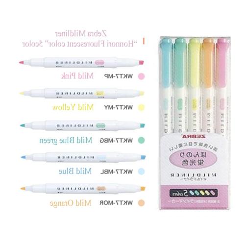 Zebra Mildliner highlighter pen set, 25 Pastel Color