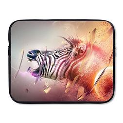 Laptop Sleeve Bag Zebra Head Band Fantasy Pattern Waterproof