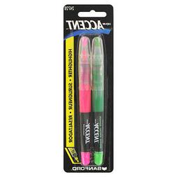 "Sanford Liquid Accent Highlighters, Chisel Tip, Green & Pin
