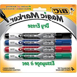 Bic Magic Marker Dry Erase Markers 4 Color Pack