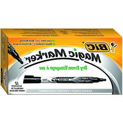 Bic Magic Low Odor Dry Erase Markers, Fine Point, Bullet Tip