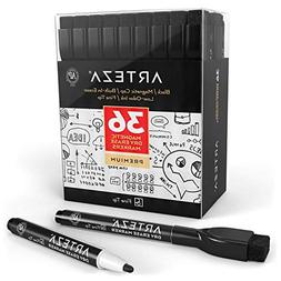 ARTEZA Magnetic Dry Erase Markers with Eraser, Pack of 36 , 